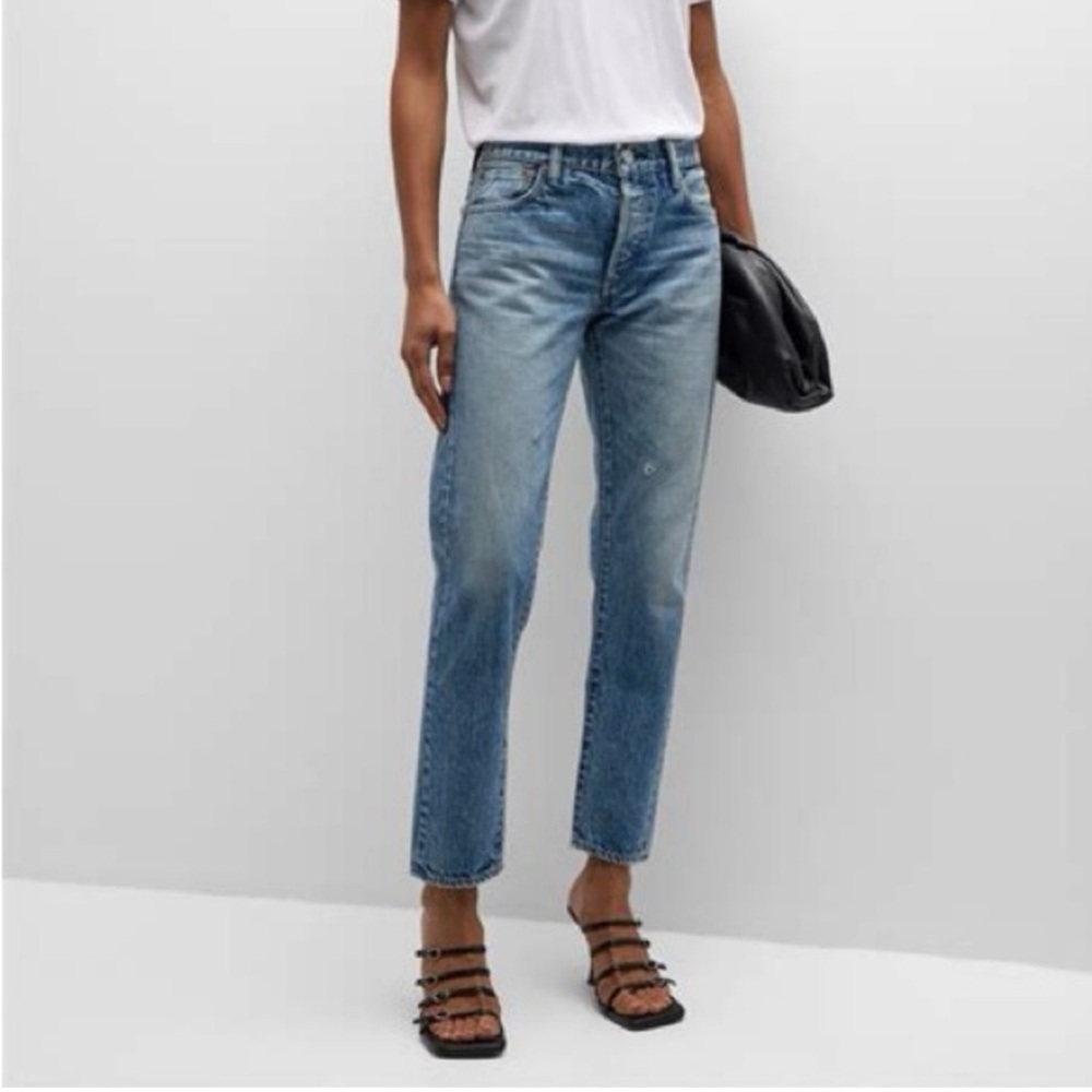 Moussy Blue Straight Leg Jeans